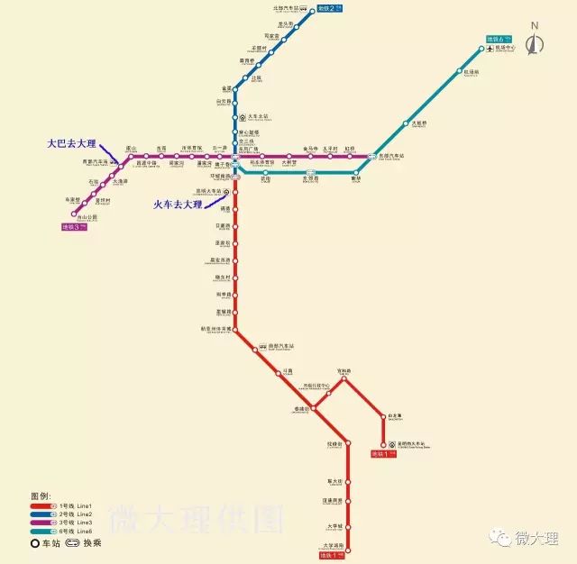 大理地铁线路规划图图片